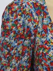 M&Co Blue Floral Shell Top - Image 3 of 4