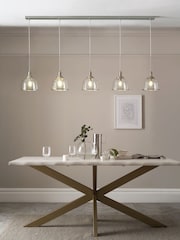 Brushed Chrome Gloucester 5 Light Pendant Ceiling Light - Image 1 of 6