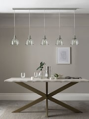 Brushed Chrome Gloucester 5 Light Pendant Ceiling Light - Image 2 of 6