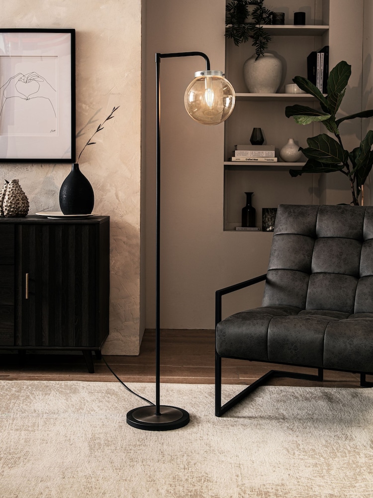 Black Jackson Floor Lamp - Image 1 of 4