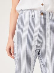 Navy Blue/White Stripe Chino Trousers - Image 3 of 4