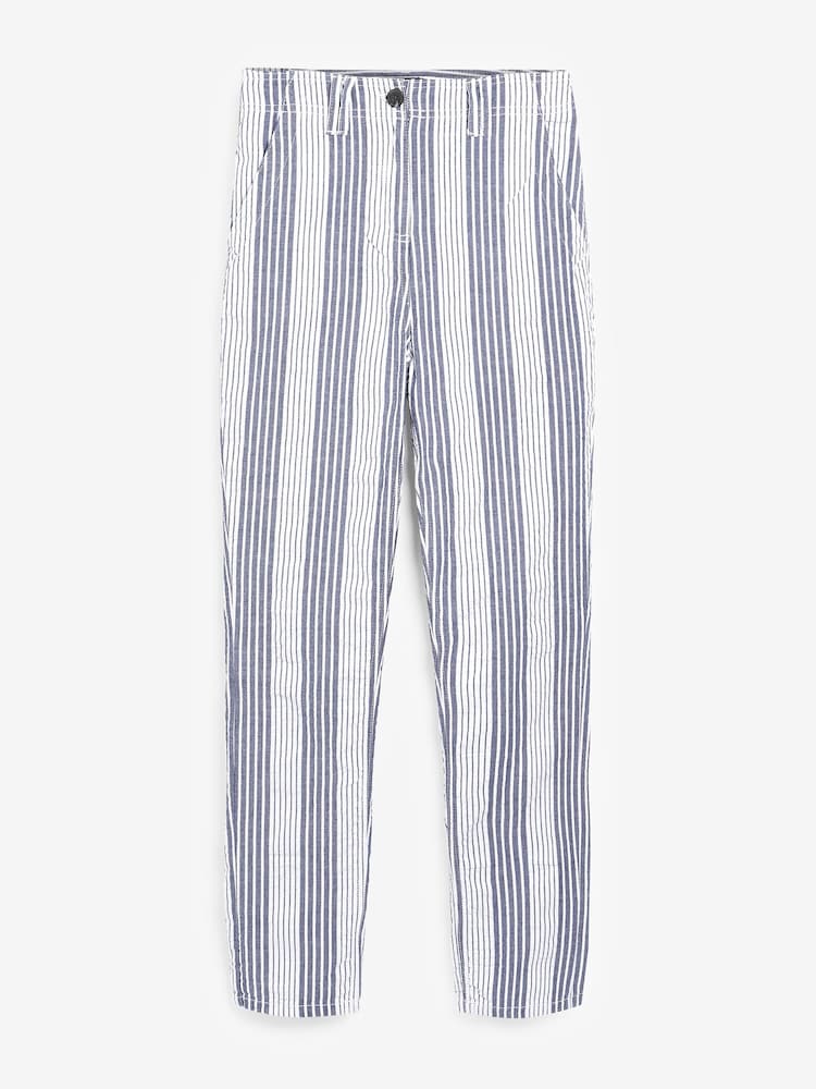 Navy Blue/White Stripe Chino Trousers - Image 4 of 4