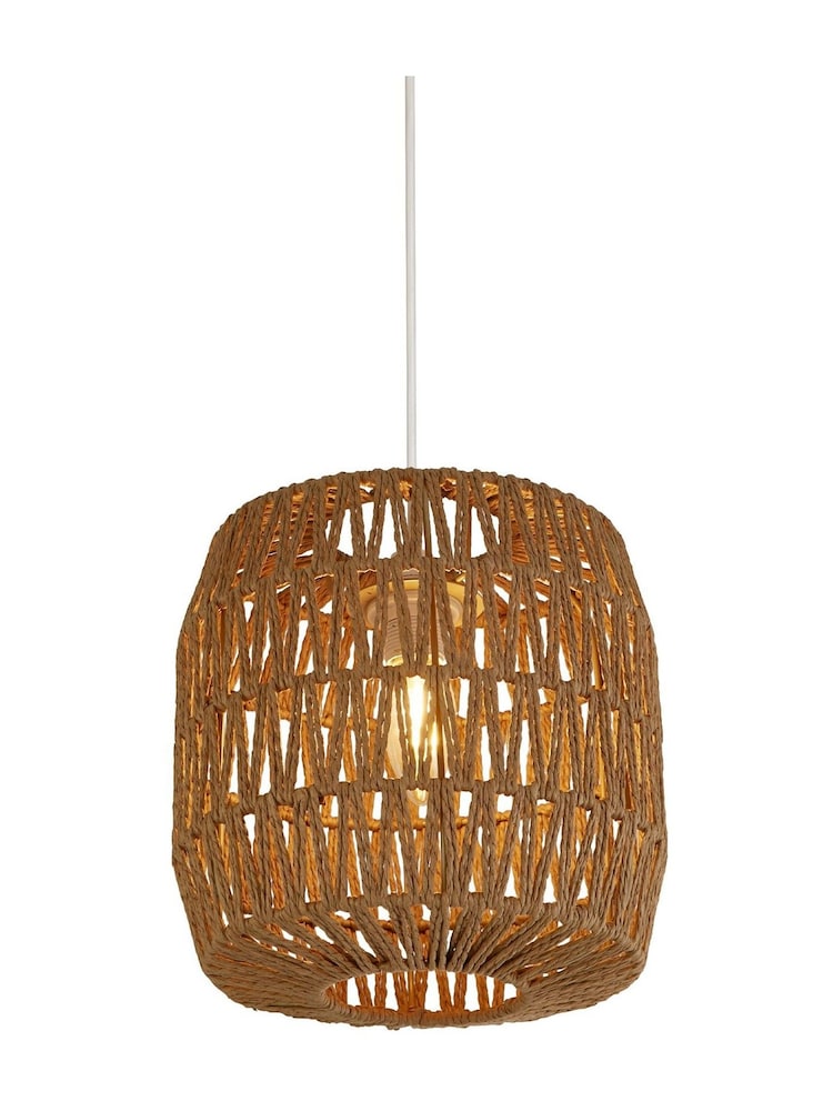 Searchlight Bobo Natural Paper String Woven Shade - Image 1 of 3