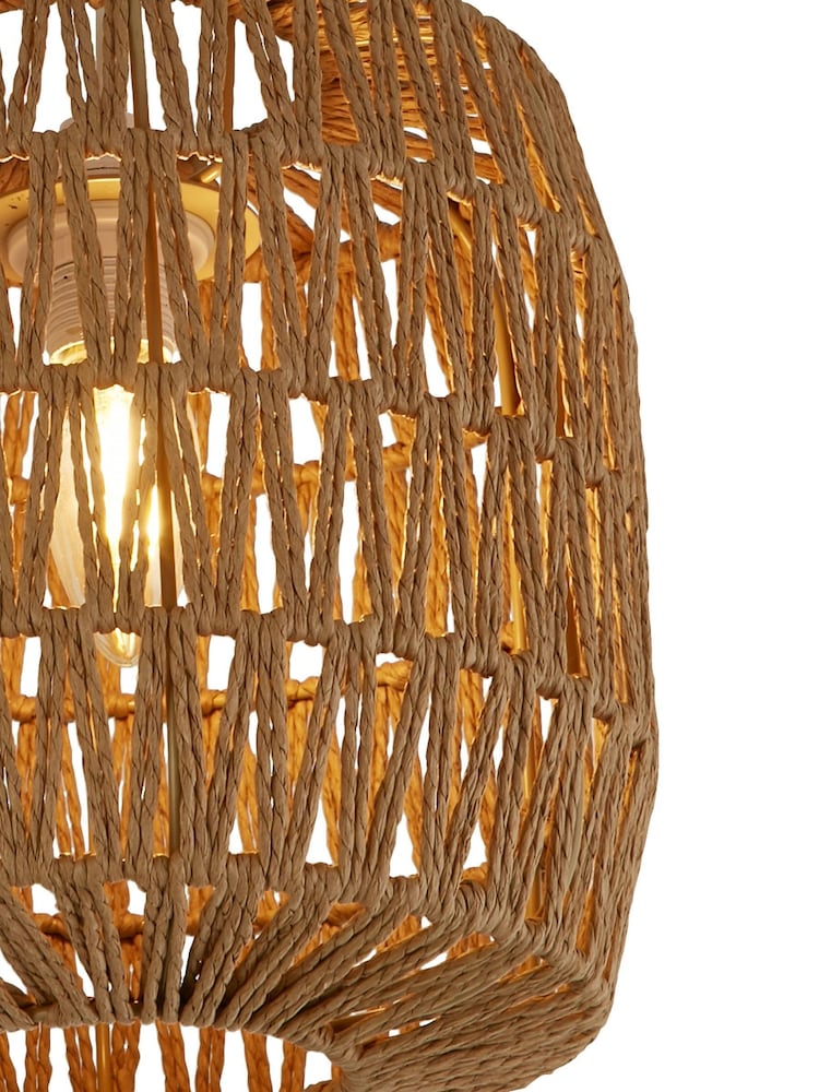 Searchlight Bobo Natural Paper String Woven Shade - Image 2 of 3