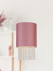 Searchlight Nona Pink Glitter Shade - Image 1 of 3