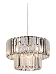 Searchlight Chrome & Clear Tilly Easy Fit Shade - Image 2 of 3