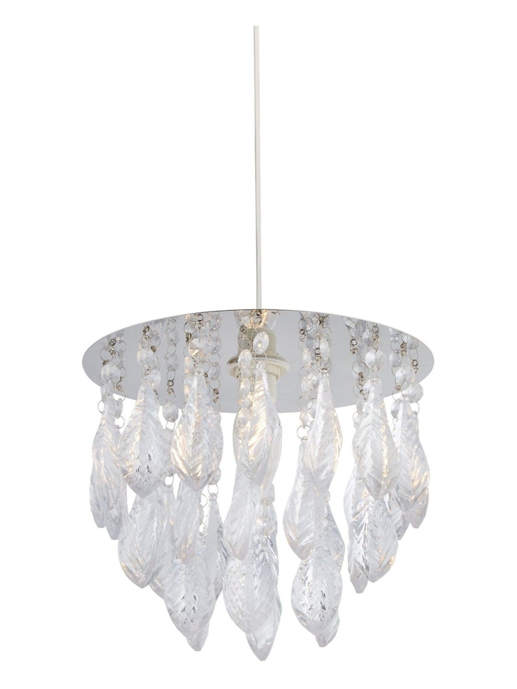 Searchlight Ella Silver Acrylic Shade - Image 2 of 3