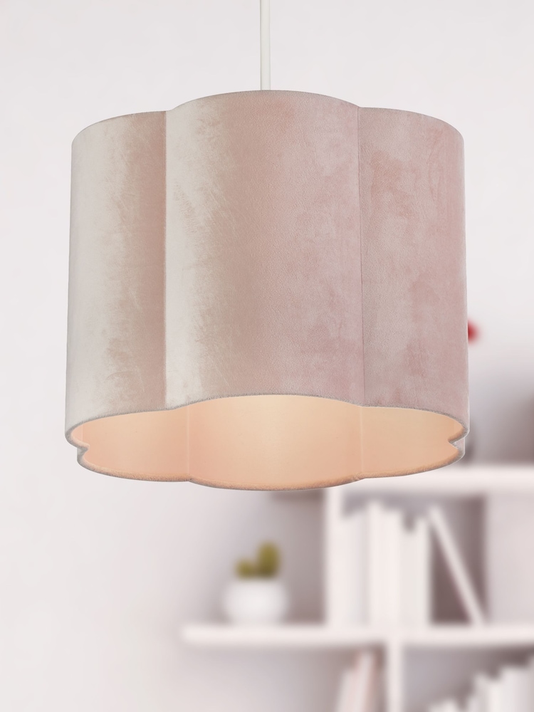 Searchlight Blush Pink Hettie Scallop Shade - Image 1 of 3