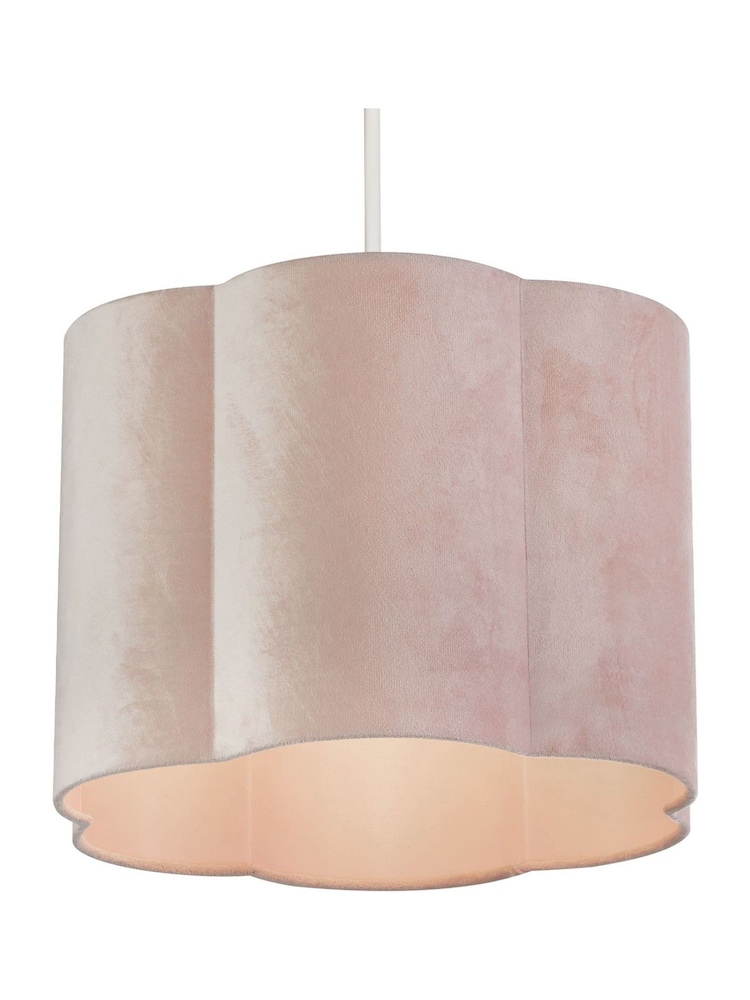 Searchlight Blush Pink Hettie Scallop Shade - Image 2 of 3
