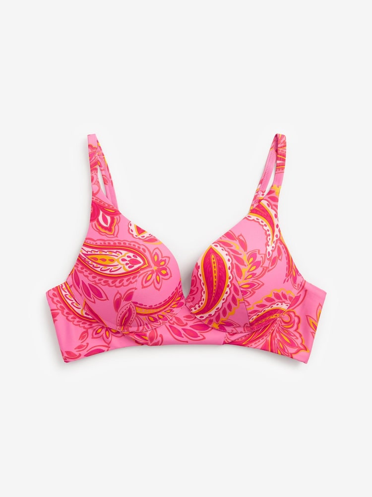 Pink Paisley Bikini Top Lounge Bikini Top - Image 1 of 1 Pink Paisley Bikini Top Lounge Bikini Top - Image 1 of 1