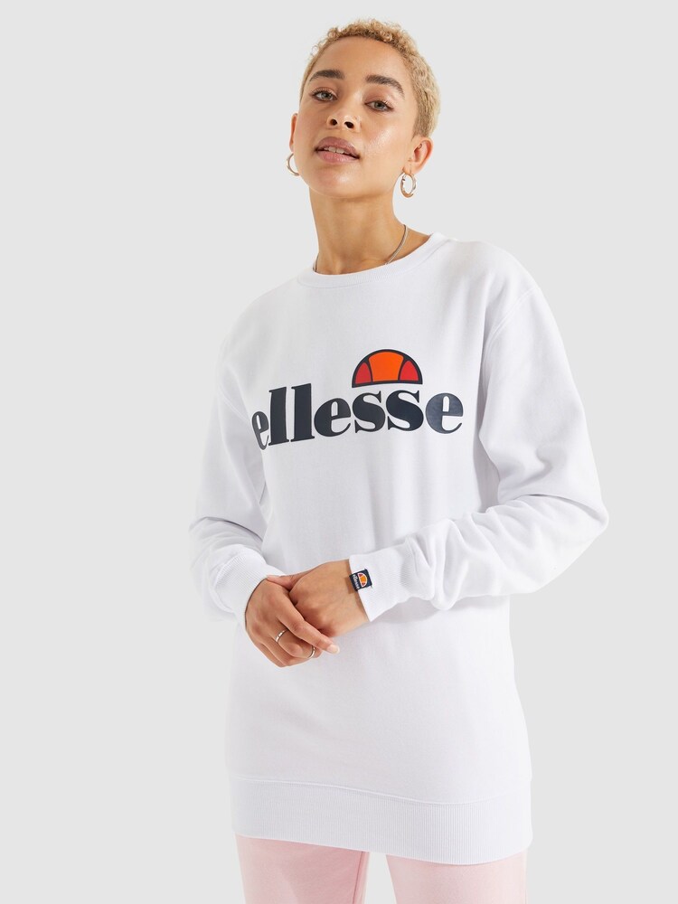 Ellesse White Agata Sweatshirt - Image 1 of 5