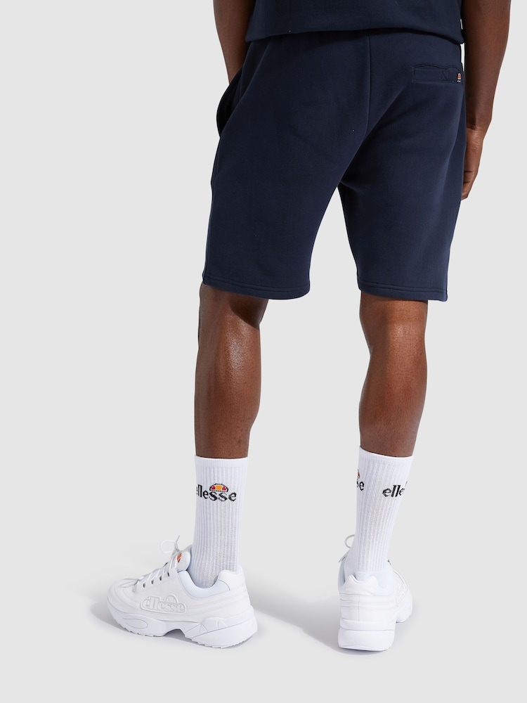 Ellesse Blue Bossini Fleece Shorts - Image 2 of 4