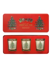 Wax Lyrical Red Christmas Tree Votive Scented Candle Gift Set - Image 1 of 1