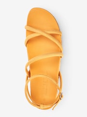 Ockergelb - Forever Comfort® Espadrilles mit dicker Sohle und Riemen - Bild 3 von 4