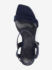 Navy Regular/Wide Fit Forever Comfort® Strappy Skinny Heel Sandals - Image 4 of 6