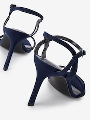 Navy Regular/Wide Fit Forever Comfort® Strappy Skinny Heel Sandals - Image 6 of 6