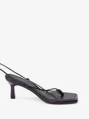 Black Signature Strappy Toe Post Sandals - Image 4 of 7