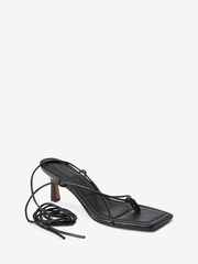 Black Signature Strappy Toe Post Sandals - Image 5 of 7