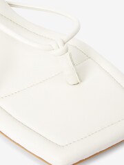 White Signature Strappy Toe Post Sandals - Image 4 of 7
