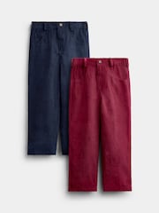 JoJo Maman Bébé 2-Pack Cord Trousers - Slika 1 iz 7