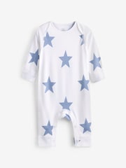Blau mit Sternenprint - Hautfreundliche Baby-Schlafanzüge 2er-Pack (0-2 Jahre) - Bild 2 von 6