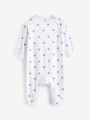 Blau mit Sternenprint - Hautfreundliche Baby-Schlafanzüge 2er-Pack (0-2 Jahre) - Bild 3 von 6