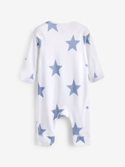 Blau mit Sternenprint - Hautfreundliche Baby-Schlafanzüge 2er-Pack (0-2 Jahre) - Bild 4 von 6