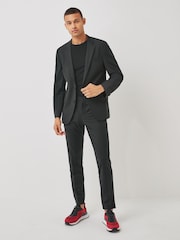 HUGO Black Slim-Fit Performance-Stretch Wool Blend Jacket - Image 1 of 5