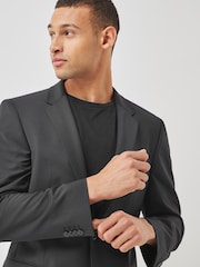 HUGO Black Slim-Fit Performance-Stretch Wool Blend Jacket - Image 3 of 5