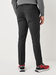 HUGO Black Regular Fit Wool Blend Trousers - Image 2 of 4