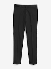 HUGO Black Regular Fit Wool Blend Trousers - Image 4 of 4