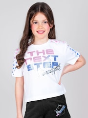 Pineapple Black X The Next Step Crop T-Shirt - Image 1 of 5