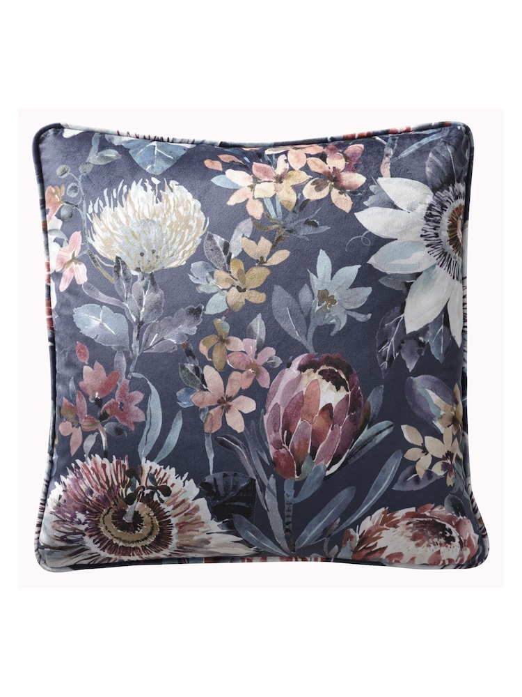 Studio G Blue Pasionaria Cushion - Image 1 of 3 Studio G Blue Pasionaria Cushion - Image 1 of 3