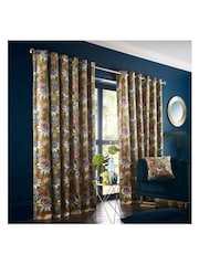 Studio G Yellow Pasionaria Eyelet Curtains - Image 1 of 3