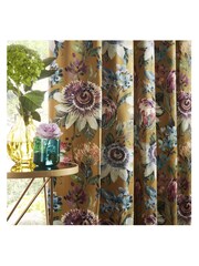 Studio G Yellow Pasionaria Eyelet Curtains - Image 2 of 3