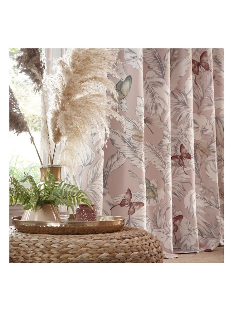 Studio G Pink Flutur Eyelet Curtains - Image 3 of 3