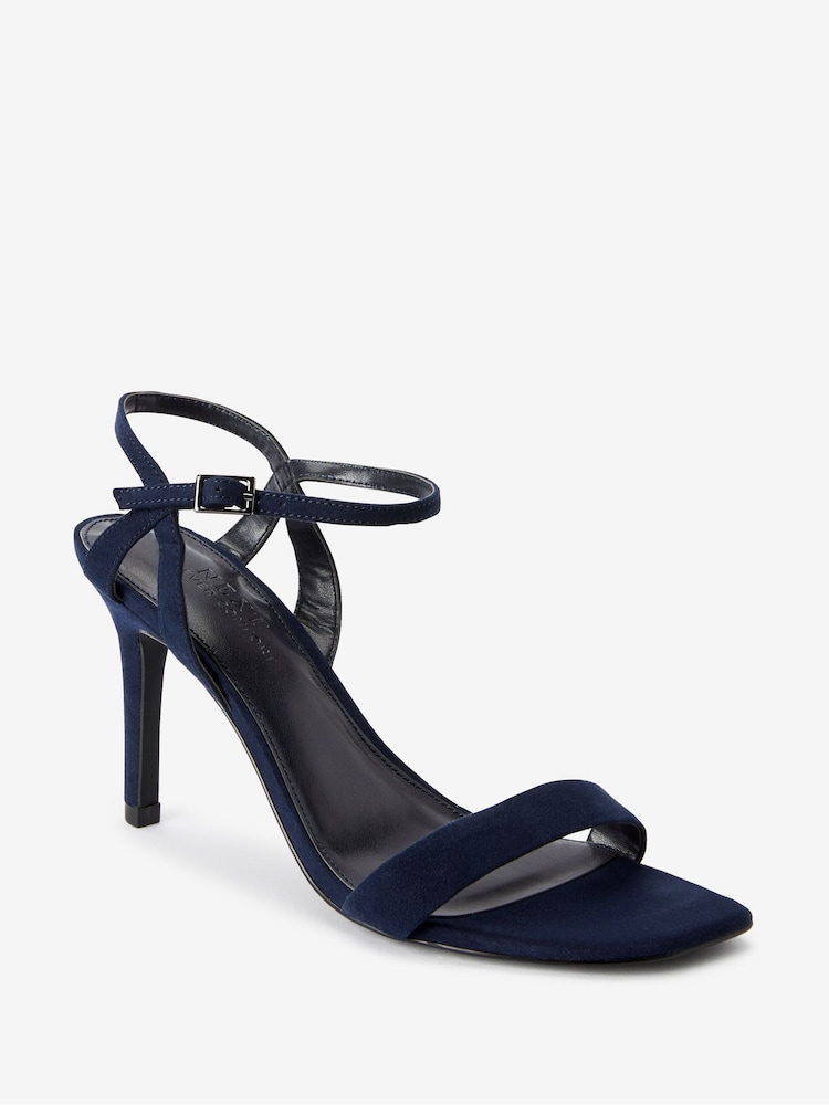 Navy Blue Extra Wide Fit Forever Comfort® Strappy Skinny Heel Sandals - Image 2 of 5