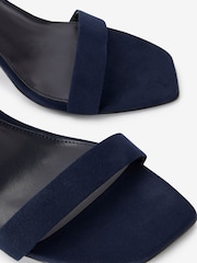 Navy Blue Extra Wide Fit Forever Comfort® Strappy Skinny Heel Sandals - Image 4 of 5