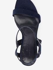 Navy Blue Extra Wide Fit Forever Comfort® Strappy Skinny Heel Sandals - Image 5 of 5