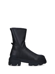 KG Kurt Geiger Black Vegan Trekker Sock Boots - Image 1 of 4