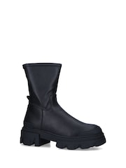 KG Kurt Geiger Black Vegan Trekker Sock Boots - Image 2 of 4