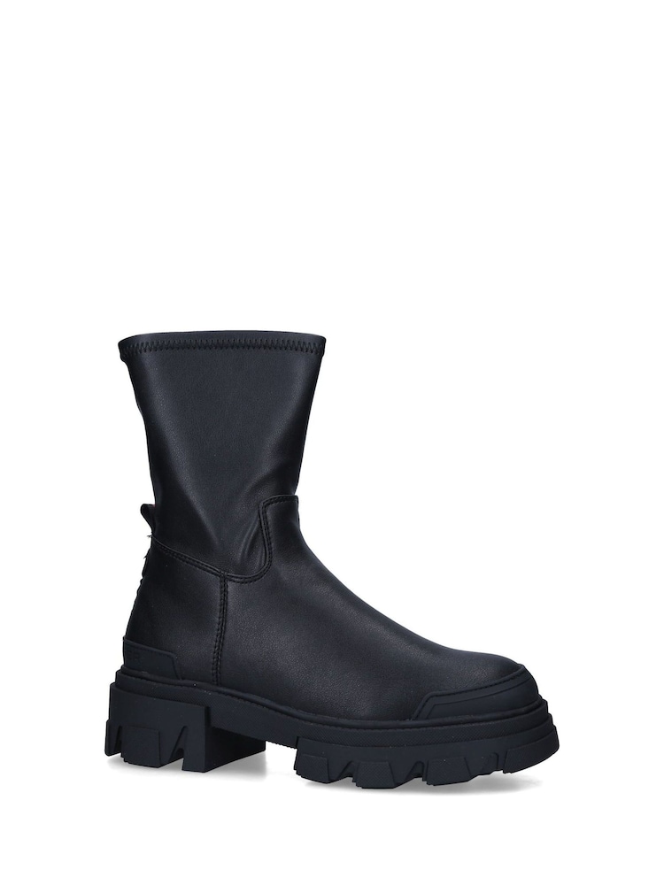 KG Kurt Geiger Black Vegan Trekker Sock Boots - Image 2 of 4