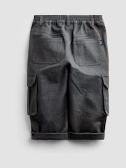 JoJo Maman Bébé Charcoal Grey Cargo Trousers - Image 2 of 4