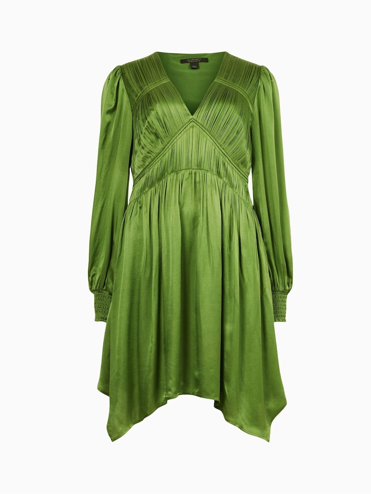 AllSaints Green Esta Dress - Image 7 of 7 AllSaints Green Esta Dress - Image 7 of 7