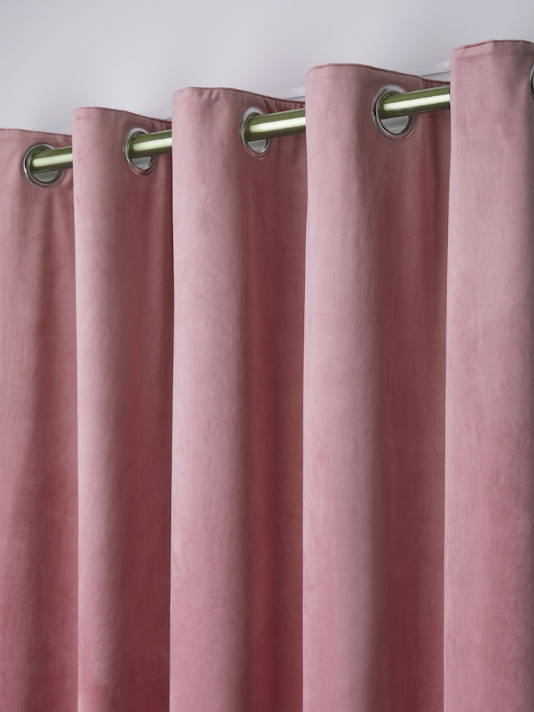 Laurence Llewelyn-Bowen Montrose Velvet Blackout Thermal Eyelet Curtains - Image 2 of 3