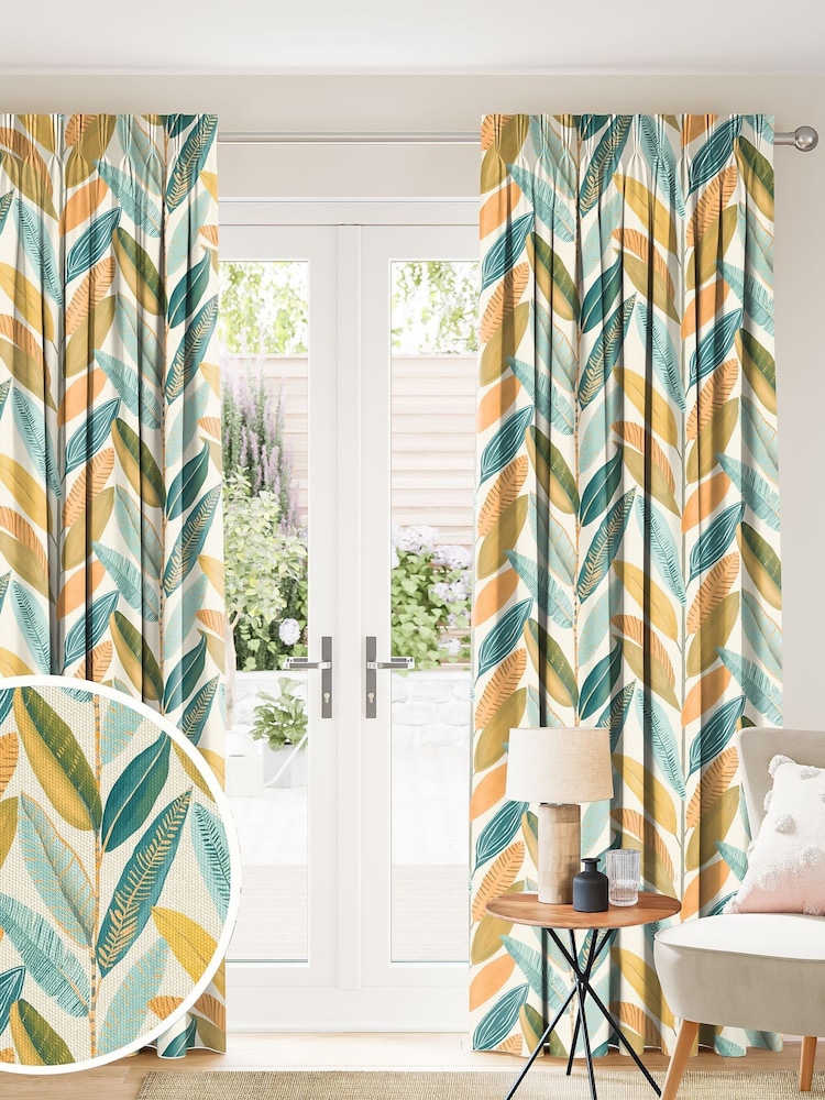 Scion Green Hikkaduwa Made To Measure Curtains - Image 1 of 8 Scion Green Hikkaduwa Made To Measure Curtains - Image 1 of 8