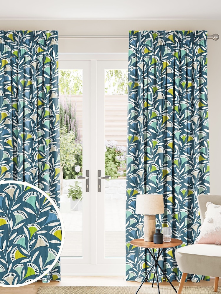 Scion Blue Noukku Made To Measure Curtains - Image 1 of 8