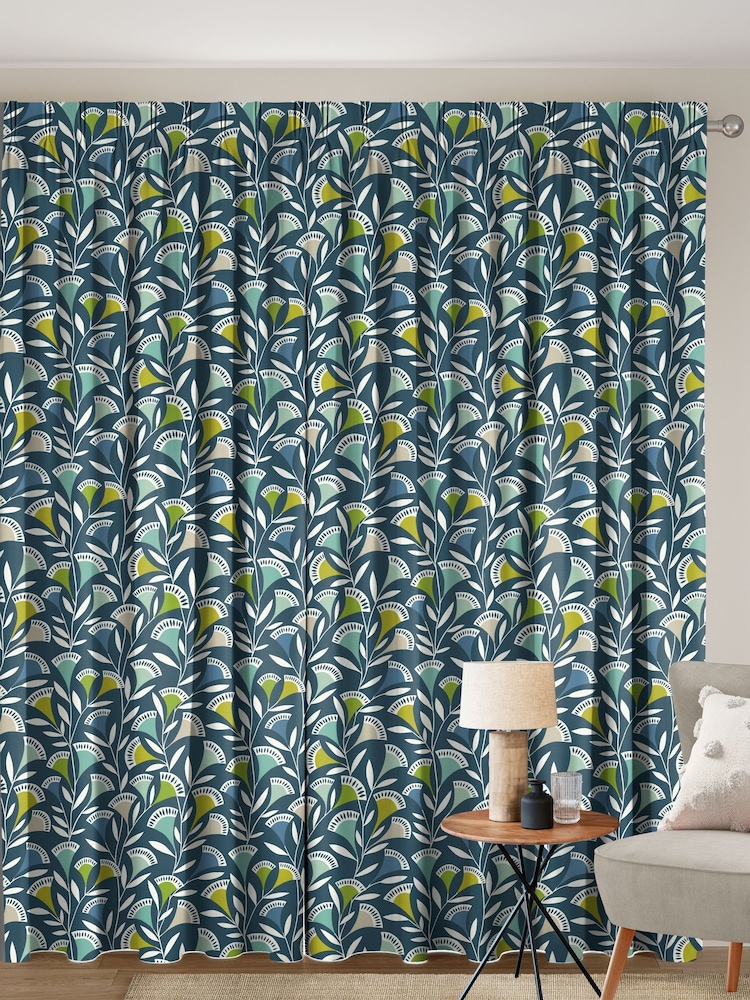 Scion Blue Noukku Made To Measure Curtains - Image 2 of 8
