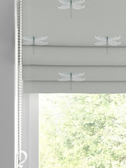 Sophie Allport Grey Dragonfly Made To Measure Roman Blind 100% Cotton Blind - Image 2 of 6