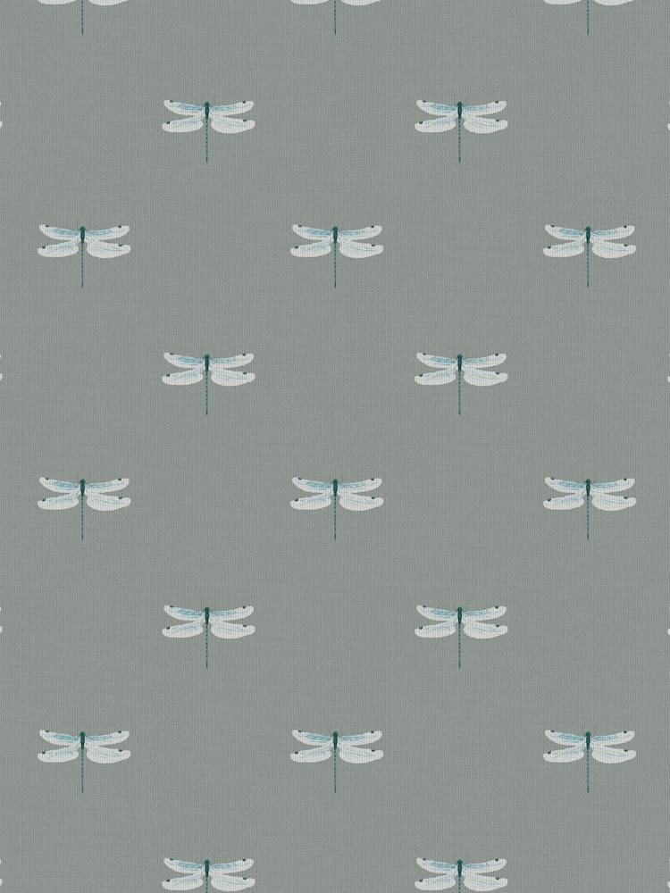 Sophie Allport Grey Dragonfly Made To Measure Roman Blind 100% Cotton Blind - Image 6 of 6